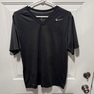 Nike Men's Black V-Neck Tee